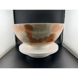Fujita Kutani Orange Chrysanthemum Serving Bowl - 10"